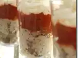 Recette Verrine aux rillettes de sardine, fondue de tomate et chantilly au citron