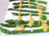 Recette Asperges vertes, son sabayon à l'orange & parmesan