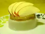 Recette « panacotta » au lait d'amande, rhubarbe et pomme