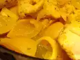 Recette Tajine de poulet aux olives et aux citrons confits express.
