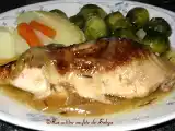 Recette Poulet braisé au vin blanc et gingembre