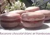 Recette Macarons chocolat blanc et framboises