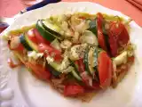Recette Tarte du soleil : courgettes - tomates