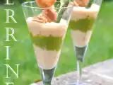 Recette Verrine printanière de légumes et sa brochette croustillante de saint jacques
