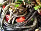 Recette Spaghettis à l'encre de seiche, seiches et épices