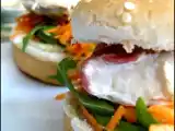Recette Fish burger carotte râpée-roquette