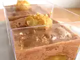 Recette Verrines à la mousse au chocolat compote de pomme et biscuits