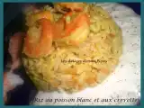 Recette Riz safrané au poisson blanc et aux crevettes