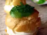 Recette Choux chantilly au chèvre frais et vert printemps