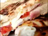 Recette Naans tomate / mozza / jambon