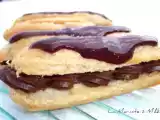 Recette Eclairs au chocolat, glaçage chocoframboise