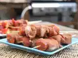 Recette Brochettes de porc au chorizo