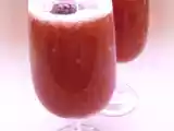 Recette Smoothie à la pastèque, à la banane & au sirop moulin de valdonne framboise rose