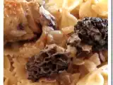 Recette Poulet sauce au vin jaune et aux morilles
