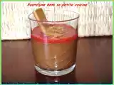 Recette Verrine de mousse au chocolat et son coulis de fraise