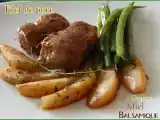 Recette Filet de porc aux poires, au miel et au balsamique
