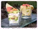 Recette Verrines crêpes, saumon, avocat et pamplemousse