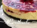 Recette Gâteau au fromage et aux spirales de fraises