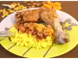 Recette Tajine de poulet aux abricots et raisins secs