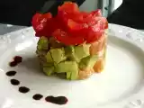 Recette Tartare de saumon avocat et son concassé de tomates
