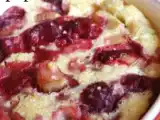 Recette Clafouti framboise & rhubarbe