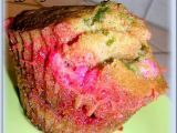 Recette Muffins a la pate de pistache et aux pralines roses