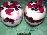 Recette Verrines aux fruits rouges facon tiramisu
