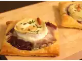 Recette Feuilletés au confit d?oignons et fromage de chèvre
