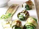 Recette Rouleaux de courgettes grillées aux herbes et au fromage sans gluten