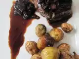 Recette Pave de boeuf echalote confite balsamique