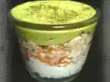 Recette Verrine à l'avocat, au saumon fumé & au fromage frais