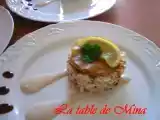 Recette Mille-feuilles au saumon fumé et crabe.