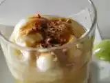 Recette Rhubarbe et yogourt en verrine, façon crème brûlée