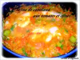 Recette Tajine de cabillaud aux tomates et olives