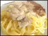 Recette Tagliatelles au veau, et sa sauce de gorgonzola- mascarpone.