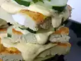 Recette Petits sandwichs d'omelette au curry et au concombre