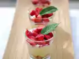 Recette Verrines façon tarte aux fraises