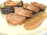 Recette Médaillons de filet mignon de porc sauce porto et gratin d'aubergine