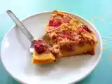 Recette Tarte sans pâte rhubarbe-fraises allégée sans gluten