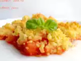 Recette Crumble tomates & chèvre frais