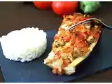 Recette Aubergines farcies à la tomate et au chèvre