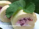 Recette Roulé aux fraises et mascarpone