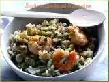 Recette Risotto crevettes petits pois citron