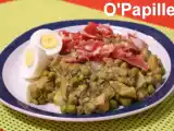 Recette Oseille, pommes de terre et petits pois
