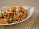Recette Salade de patate douce et carotte aux deux fruits, sauce cajou-curry, sans blé, sans lait