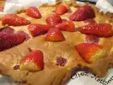 Recette Tarte au flan à la fraise