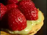 Recette Tarte aux fraises et crème matcha, pâte sablée au beurre