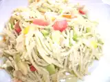 Recette Salade de pâtes saumon-surimi-petits légumes