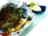 Recette Dorade en papillote, beurre fouetté au citron & thym