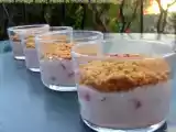 Recette Verrines fromage blanc, fraises et crumble de spéculos